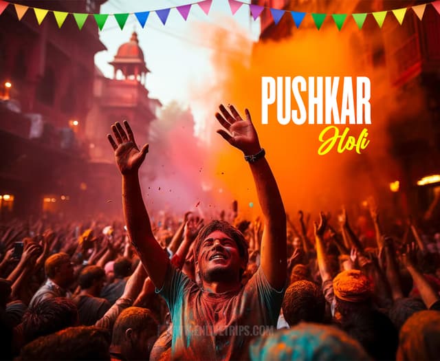 Pushkar Holi Celebration